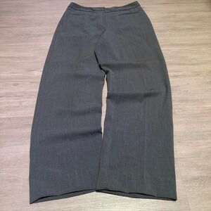 30x28 Grey Baggy Wide Leg Pleated Dress Pants Y2K Grunge Vintage 2000s